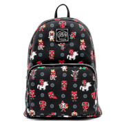 Pop By Loungefly Marvel Deadpool 30th Anniversary AOP Mini Backpack