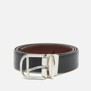Polo Ralph Lauren Men's Smooth Leather Reversible Belt - Black/Saddle