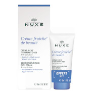 NUXE Crème Fraiche de Beauté 48hr Moisturising Cream for Dry Skin 30ml with 15ml Gift