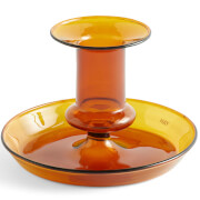 HAY Flare Candle Holder Amber - Small