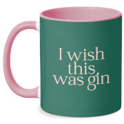 I Wish This Was Gin Mug - White/Pink