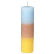 Broste Copenhagen Rainbow Pillar Candle - Yellow