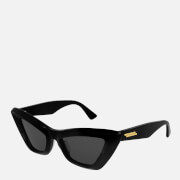 Bottega Veneta Women's Oversized Cat Eye  Acetate Sunglasses - Black