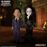Mezco LDD Presents Addams Family Gomez and Morticia Dolls 2-Pack