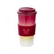 Mickey Berry: Plastic Lidded Mug: Berry Glitter