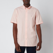 Tommy Hilfiger Men's Soft Poplin Short Sleeve Shirt - Summer Sunset