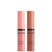NYX Professional Makeup Butter Gloss Lip Gloss Duo - Praline och Crème Brulee