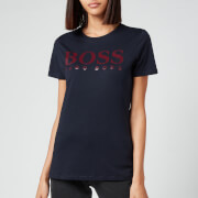 BOSS Women's C_Elogo3 T-Shirt - Open Blue