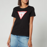 Guess Women's Short Sleeve Crewneck Original T-Shirt - Jet Black