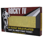 Rocky - Ticket de combat plaqué or 24K Rocky V Drago