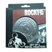 Rocky - Lot de quatre sous-verres en métal gaufré