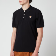 Maison Kitsuné Men's Fox Head Patch Polo Shirt - Black