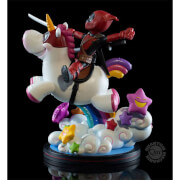 Quantum Mechanix Marvel Deadpool x Unicorn Figurine Max Elite Diorama