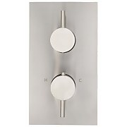 Forge Concealed Shower Valve Dual Thermostatic - Stainless Steel