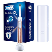 Oral-B Genius X Elektrische Zahnbürste, Reiseetui, rosegold 