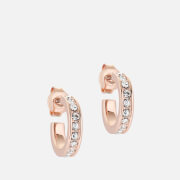 Ted Baker Women's Seenita: Nano Hoop Earring - Rose Gold Tone/Clear Crystal