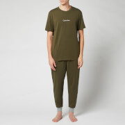 Calvin Klein Men's Camo Waistband Joggers - Army Green
