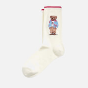 Polo Ralph Lauren Women's Girl Bear-Crew Sock-Single - Ivory