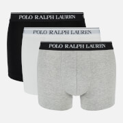 Polo Ralph Lauren Men's 3-Pack Trunk Boxers - White/Polo Black/Andover Heather
