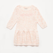 KENZO Newborn Animal Print Dress - Pale Pink