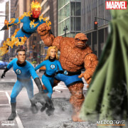 Mezco One:12 Collective Marvel Comics Figure - Fantastic Four Deluxe Steel Boxed Set