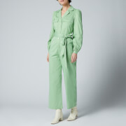 Kitri Women's Remi Green Cotton Jumpsuit - Green