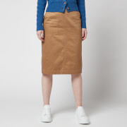 Polo Ralph Lauren Women's Military Midi Skirt - Dark Beige