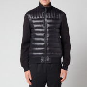 Mackage Men's Collin Bomber Jacket with Quilted Down Front Body - Black