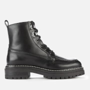Whistles Women's Bexley Moc Front Lace Up Boot - Black