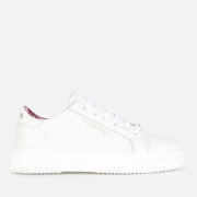 Valentino Shoes Women's Leather Flatform Trainers - White/Purple