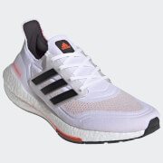adidas Ultra Boost 21 Running Shoes - Ftwr White/Core Black/Solar Red
