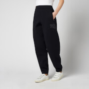 alexanderwang.t Women's Foundation Terry Classic Sweatpants with Puff Pants Logo - Black