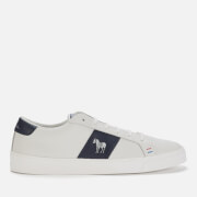 PS Paul Smith Men's Zach Leather Cupsole Trainers - White/Dark Navy