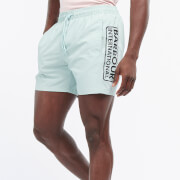 Barbour International Men's Large Logo Swim Shorts - Pastel Spruce