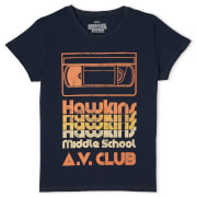 Stranger Things Hawkins AV Club Women's T-Shirt - Navy