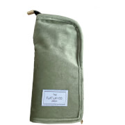 The Flat Lay Co. Standing Brush Case - Green Velvet