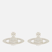 Vivienne Westwood Women's Minnie Bas Relief Earrings with Swarovski Crystals - Platinum/Crystal