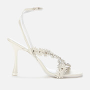 BY FAR Women's Poppy Leather Heeled Sandals - White