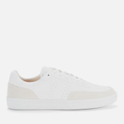 BOSS Business Men's Ribeira Tenn Leather Cupsole Trainers - White
