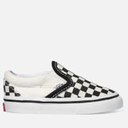 Vans Toddlers' Classic Slip On Checkerboard Trainers - Black / White