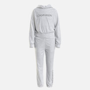 Calvin Klein Kids' Logo Boxy Hoodie Sweatpants Set - White Heather