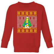 The Simpsons Family Christmas Kids' Sweatshirt - Red