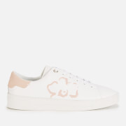 Ted Baker Women's Tarliah Leather Cupsole Trainers - White/Pink