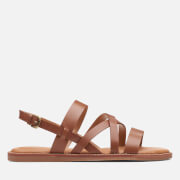 Clarks Women's Karsea Sun Leather Sandals - Tan
