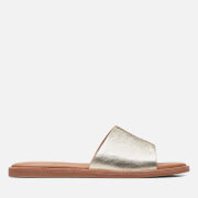 Clarks Women's Karsea Leather Mules - Champagne