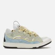 Lanvin Men's Curb Trainers - Ice Blue/Pale Green