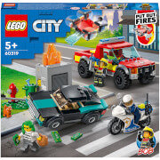 LEGO City: Fire Rescue & Police Chase Truck Toy Set (60319)