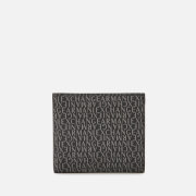 Armani Exchange Men's All Over Logo Bifold Card Wallet - Black