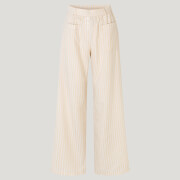 Baum Und Pferdgarten Women's Nibal Trousers - White Crème Stripe