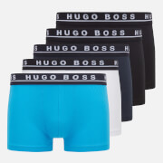 BOSS Bodywear Men's 5-Pack Trunks - Black/Navy/White/Blue